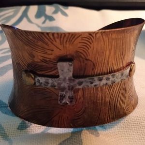 Cuff Cross Bracelet